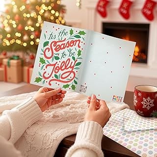 Party Propz Christmas Card, Christmas greeting card, greeting cards, christmas Gift Items, card with envelope (Cardstock) | greetings card for xmas