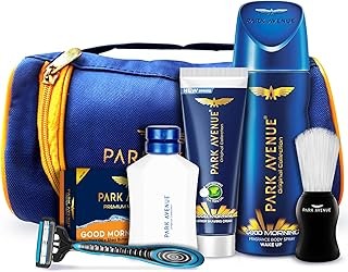 Park Avenue Good Morning Grooming Collection 7 in-1 Combo Grooming Kit for Men | Gift Set for Men | Father’s Day Gift for Dad | Shaving Kit for Men | Shaving Foam | After Shave | Gift Hamper for Men, 
